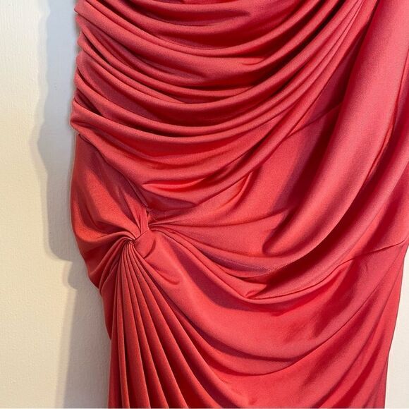 Tadashi Shoji Ruched Side Knot Cocktail Dress S - Picture 9 of 9